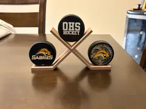 Hockey Stick Puck Display Stand