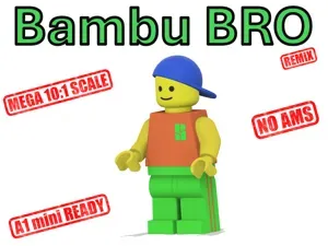Bambu BRO - Mega Brick Minifigure (10:1 scale)