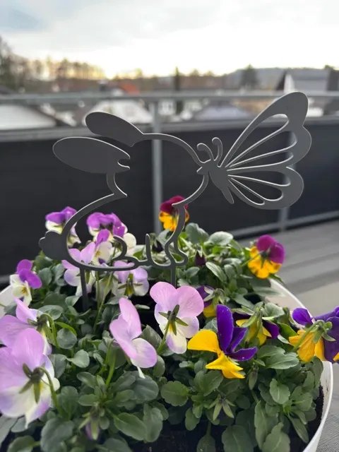 Deko Osterhase und Schmetterling mit Stecker — Фото 3 из 4