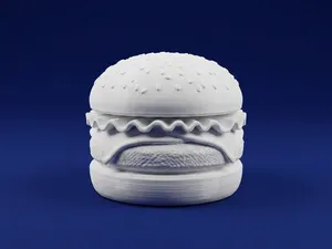 Hamburger 3D Model – Miniature Burger