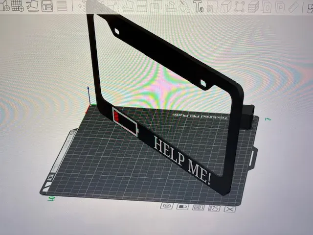 HELP ME! License Plate Frame — Фото 2 из 5