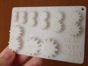 Gear Tolerance Test Card (Module 0.5–1.5)