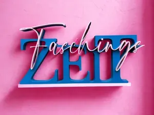 00142 Schriftzug Faschingszeit