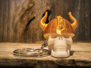 Viking Skull Keychain – 3D Printable Model