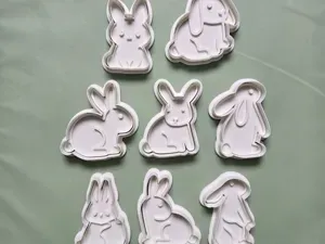 Cute Easter Bunny Rabbit Cookie Cutter Playdoh