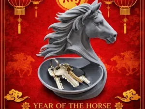Zodiac Stallion Key Holder