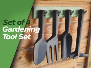 Gardening Tool-Set & wall mount