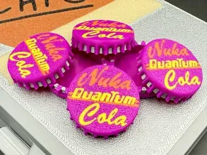 Realistic Nuka Quantum Bottle Cap (from Fallout)