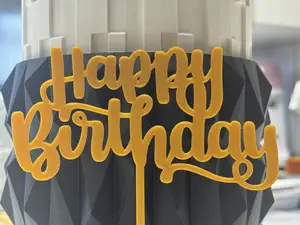 Happy Birthday Cake Topper