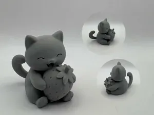 Strawberry Hug Cat
