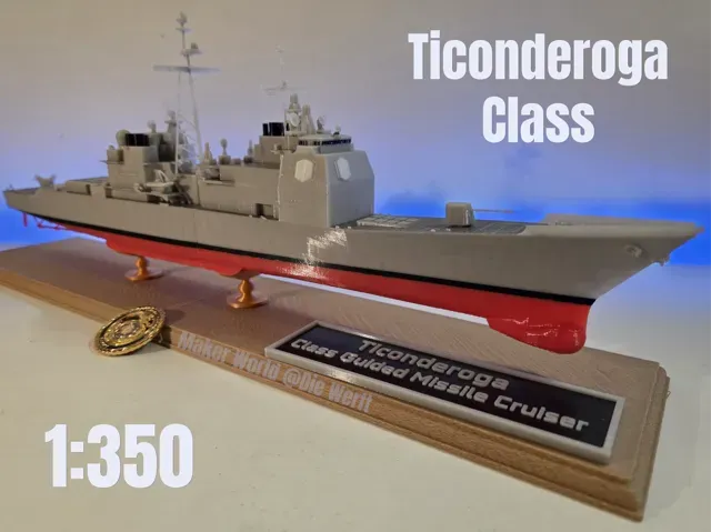 USS Ticonderoga Class Guided Missile Cruiser 1:350