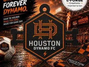 Houston Dynamo FC Hair Tie Holder Keychain