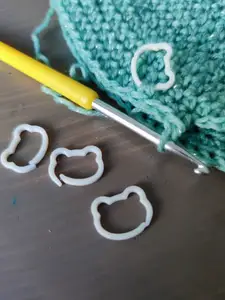 Teddy Bear Stitch Marker for crocheting and knitting