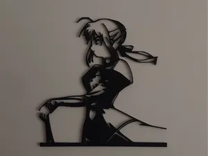 Fate Saber Stencil
