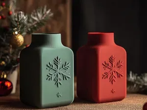 Snowflake Vase - Made to Brighten Your Holidays