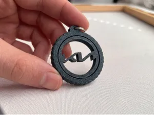 Rotating Kia Keychain - Print in Place