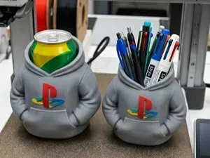 PLAYSTATION HOODIE SET- PEN HOLDER AND CAN COOLER