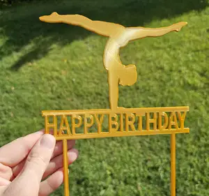 Gymnast Cake Topper