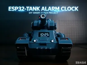 ESP32 Metal Max Starter Tank Alarm Clock