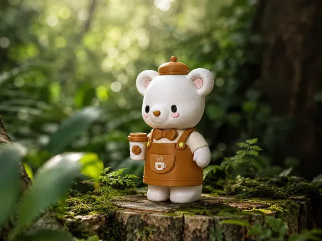 原创IP-默默森林丨森林咖啡师小熊 可可 Coco - 全分件无需AMS — Фото 2 из 8