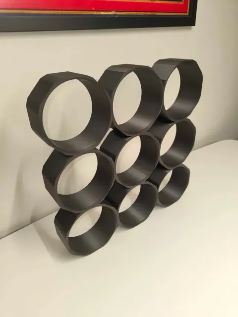 Modular Wine Rack Insert for IKEA EKET Shelf — Фото 4 из 5