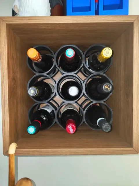 Modular Wine Rack Insert for IKEA EKET Shelf — Фото 5 из 5
