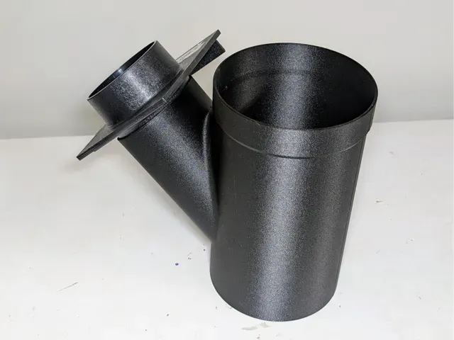 6 inch Y (wye) fitting w/ 4 inch blast gate inlet