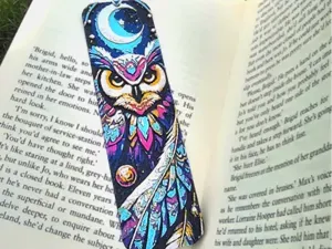 Cosmic Night Owl Bookmark