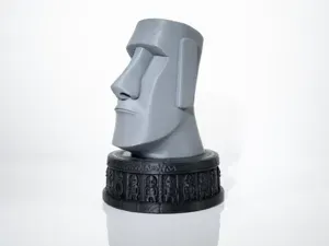 Moai Easter Island Statue on Pedestal