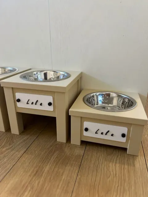 Raised Dog Bowl Station-Custom Nameplate — Фото 5 из 9