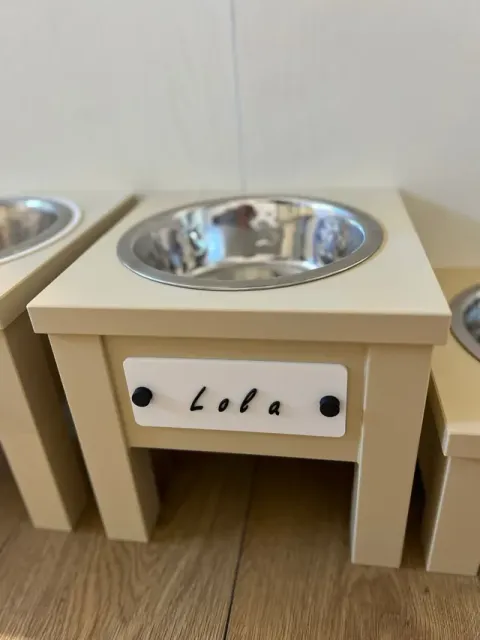 Raised Dog Bowl Station-Custom Nameplate — Фото 7 из 9