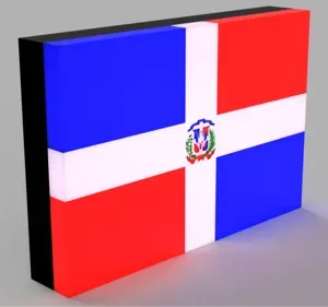 World Flags - Dominican Republic LED Lamp