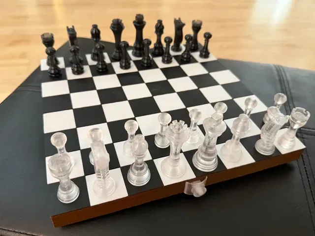 Full Travel Chess Set - Folding Board Box w/ Latch — Фото 10 из 14