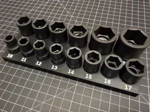 Icon 1/2" Drive Metric Impact Socket Organizer
