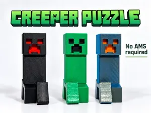 Minecraft Creeper Magnetic Puzzle
