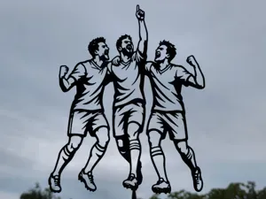 Soccer Team Celebration Wall Art Decor