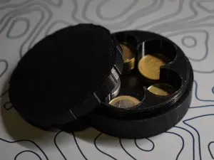 Euro Change Coins Holder Rugged Box Organizer