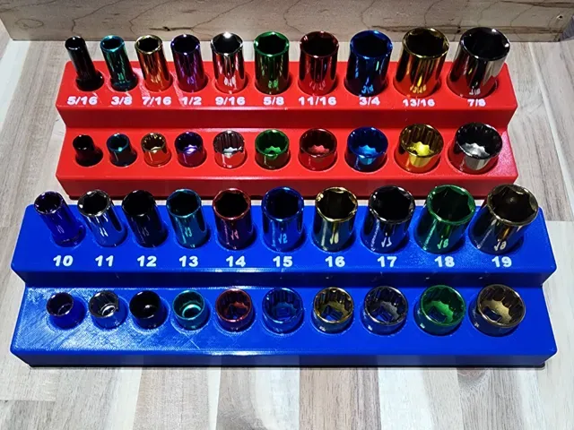 Gridfinity Pittsburgh Pro 3/8 Socket Trays