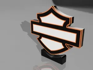 Harley-Davidson Bar & Shield LED LIGHTBOX