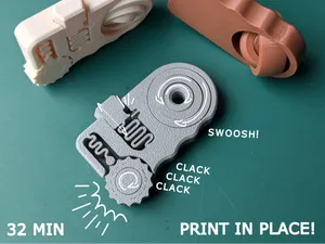 Fidget Click Clack Swoosh! Print in Place - 32 min