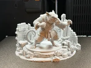 TMNT Splinter Sketch Statue + display stand