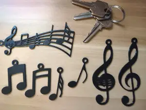 Music Notes Keychains