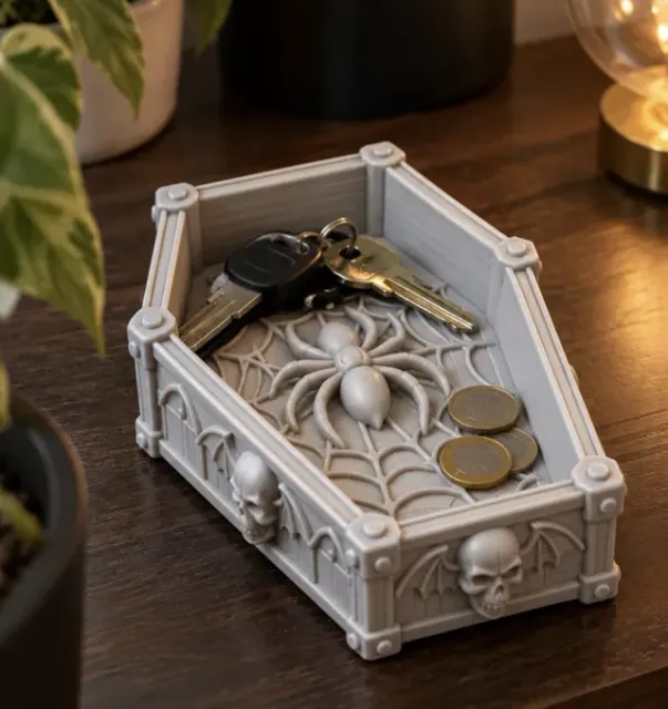 Gothic Coffin Spider Trinket Tray — Image 2 of 4