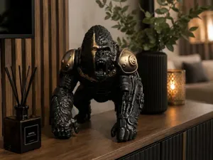 Figurine design futuriste - Gorille robotique
