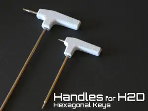 Handles for Bambu Lab H2D hexagonal keys