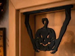 Halloween Türrahmen-Deko Kürbis