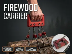 Firewood carrier handle