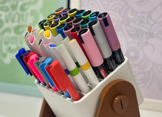 MARKER PEN HOLDER - V1 - P1 6h59m - P2 5h12m - PLA — Image 3 of 11