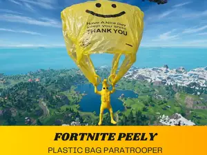 Fortnite Peely Plastic Bag Paratrooper