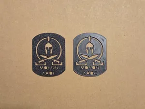 Molon Labe badge - lettere moderne